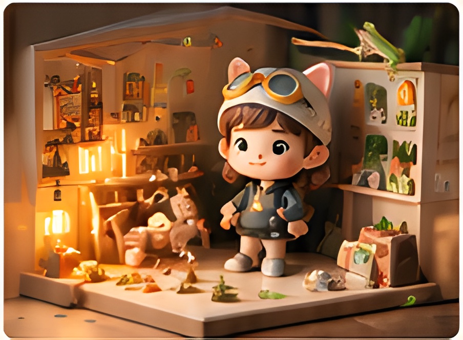 Miniature góc phòng ấm áp